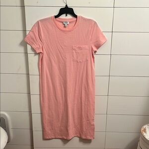NWT J crew Factory Pink T-shirt Dress  Size XXS